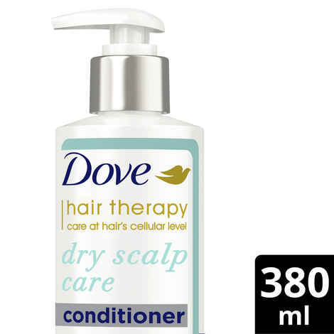 Buy Dove Hair Therapy Dry Scalp Care Moisturizing Conditioner, Sulphate Free, No Parabens & Dyes, With Niacinamide to relieve scalp dryness for smooth hair, 380 ml - Purplle