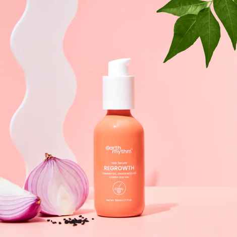 Buy Earth Rhythm Regrowth Hair Serum with Onion, Curry Leaf & Tamanu Oil | Promotes Hair Growth, Prevents Hair Fall, Strengthen Hair | for All Hair Types | Men & Women - 50ML - Purplle