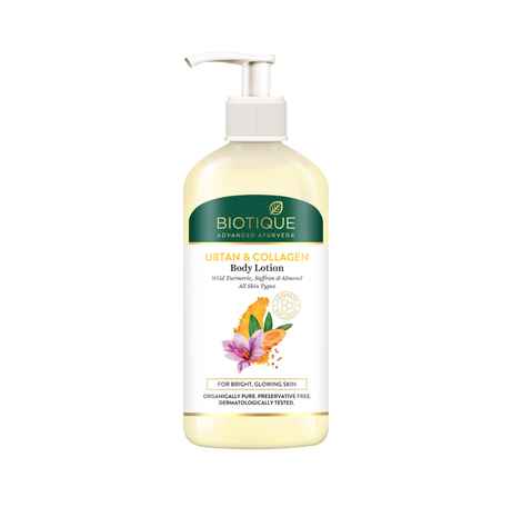 Buy BIOTIQUE UBTAN & COLLAGEN Body Lotion (300 ml) - Purplle