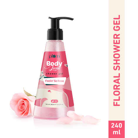 Buy Plum BodyLovin' Feelin' So Rose Shower Gel 240 ml - Purplle