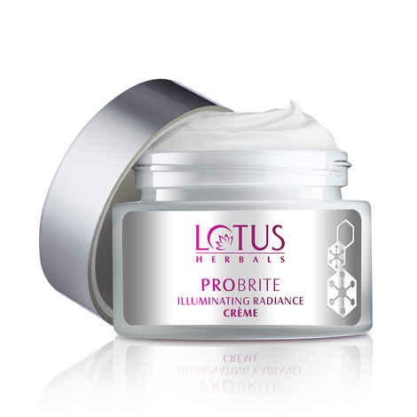 Buy Lotus Herbals Probrite Illuminating Radiance Cream | with Probiotic Actives | for Soft, Smooth and Evenly Pigmented Skin | 50g - Purplle