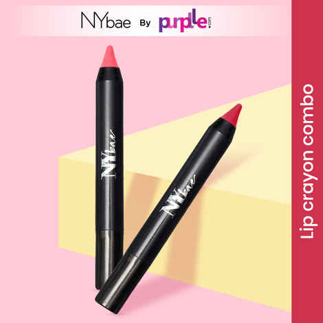 Buy NY Bae Lip Crayon | Combo Pack |Travel Friendly | Crayon Lipsticks | Creamy Matte Finish | Red Lipsticks (5.6 g) - Purplle