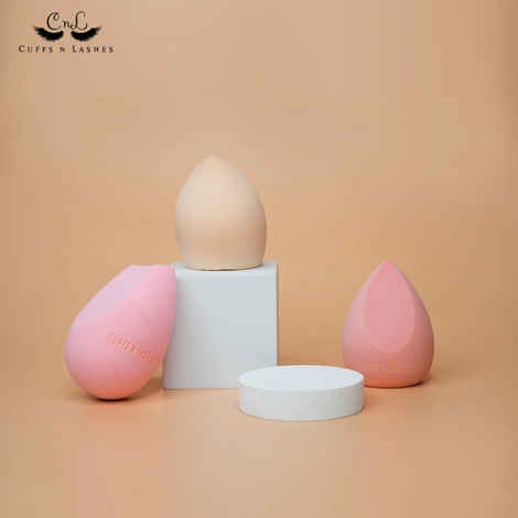 Buy Cuffs N Lashes Makeup Blender/Sponge Set of 3 - Purplle