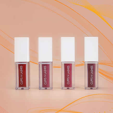 Buy Cuffs N Lashes Combo Pack of Set of 4 Lip Gloss ( Multiverse-01, Age No Bar-02, Rumour-03, BB-04 ) - Purplle