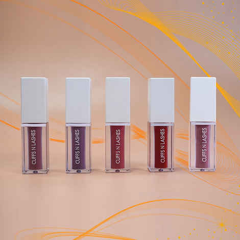 Buy Cuffs N Lashes Combo Pack of Set of 5 Matte Liquid Lipstick ( Royality 01, Arabian Nights 02, YT 03, Duggs 04, Gup Shup 05 ) - Purplle