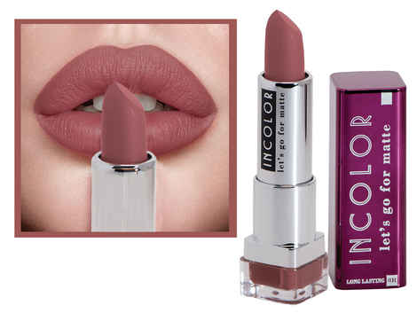 Buy Incolor Lets Go For Matte Lipstick 08 Sin 3.7 gm - Purplle