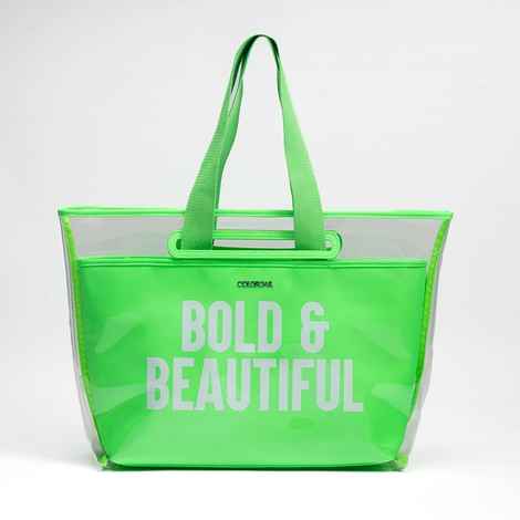 Buy Colorbar The Bold & Beautiful Tote - Neon Green - 780 gm - Purplle