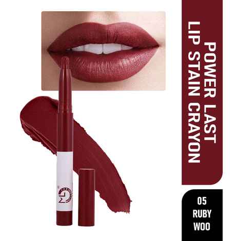 Buy Mattlook Power Last Lip Stain Crayon Lipstick, Rich Colour, Non Transfer, Mask Proof & Luxurious Creamy Matte, 1.3 gm - Purplle