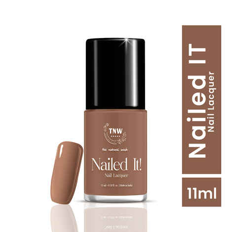 Buy TNW The Natural Wash Nailed It! - 04: Mauve Mocha | Nail Polish | Chip Resistant | Pigmented | Long Lasting | Quick Drying | Daily nail care | 11 ml - Purplle