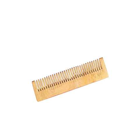 Buy Frescia Neem Wood Wide Tooth Hair Comb - Rectangular design 1 Pc - Purplle