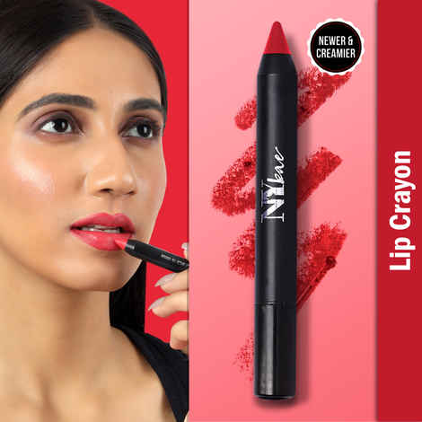 NY Bae Mets Matte Lip Crayon | Creamy Matte Finish | Moisurizing | Satin Texture | Multipurpose Lipstick | Lip & Cheek Crayon | Murderer's Row 33 (2.8 gm)