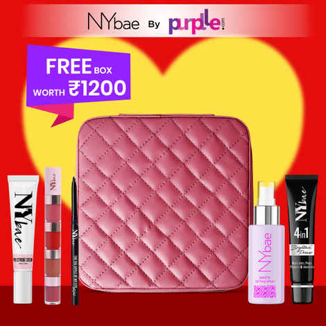 Buy NY Bae By Purplle - Wedding Kit | Strobe Cream | Kajal | Primer | Setting Spray | Lipstick | Free Make Up Box | Gift Set of 5 - Purplle