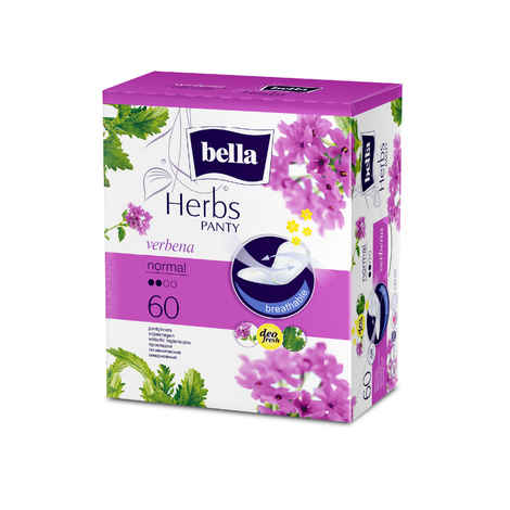 Buy Bella Herbs Pantyliners With Verbena 60 Pcs - Purplle