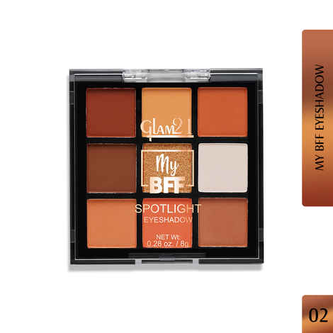 Buy Glam 21 BFF Spotlight Eyeshadow Palette | 9 Highly Pigmented Shades | Easily Blendable| Long-Staying | 9 gm - Shade-02 - Purplle