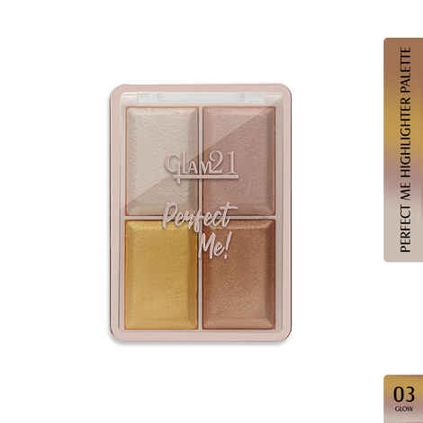 Buy Glam21 Perfect Me! Highlighter Palette Blusher | Weightless Longlasting Illuminating Glow Face Kit| 6gm (Shade-03) - Purplle