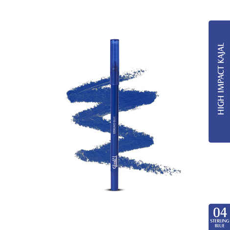Buy Glam 21 High Impact Long Wear Kajal with Sharpener| Highly-pigmented Long-lasting | Sterling Blue - Purplle