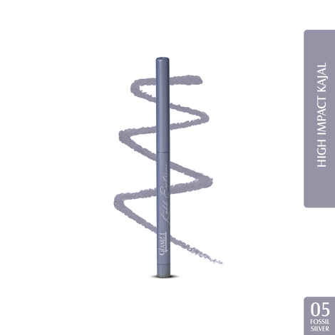 Buy Glam 21 Kohl Extreme Auto Kajal | Creamy Textute | Long Staying | Highly Pigmented| Easy To Apply| 0.35 gm | Fossil Silver - Purplle