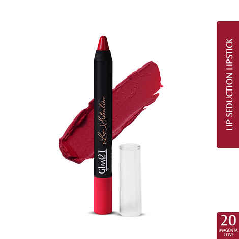 Buy Glam21 Lip Seduction Non- Transfer Crayon Lipstick| Lightweight & Longlasting|Creamy Matte Formula - 2.8gm| Magenta Love | 20 - Purplle