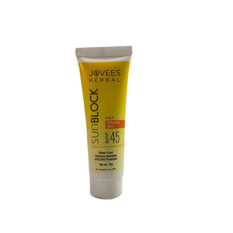 Buy Jovees Sun Block (SPF-45)- 25 gm - Purplle