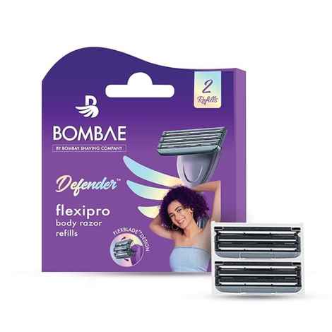 Buy Bombay Shaving Company Defender For Her Sensitive Cartridges (Pack of 2) | For one-stroke, irritation-free shave. 100 gm - Purplle
