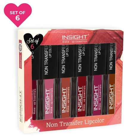 Buy Insight Cosmetics Non Transfer Lipcolor - Pack Of 6 - Purplle