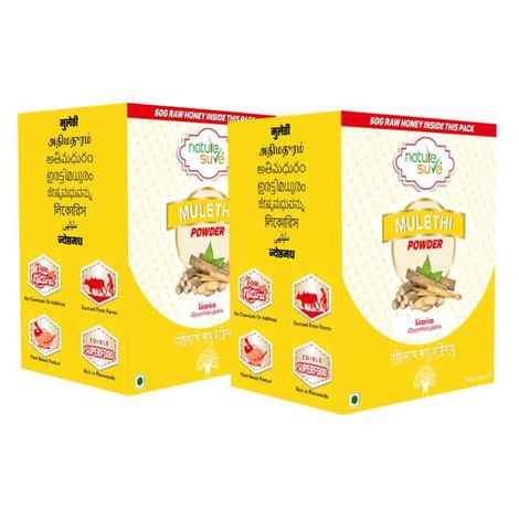 Buy Nature Sure Mulethi Powder 100g with Raw Honey 50 gm - 2 Pack - Purplle
