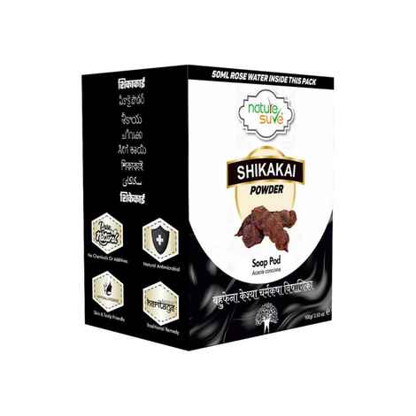 Buy Nature Sure Shikakai Powder 100g with Rose Water 50 ml - 1 Pack - Purplle