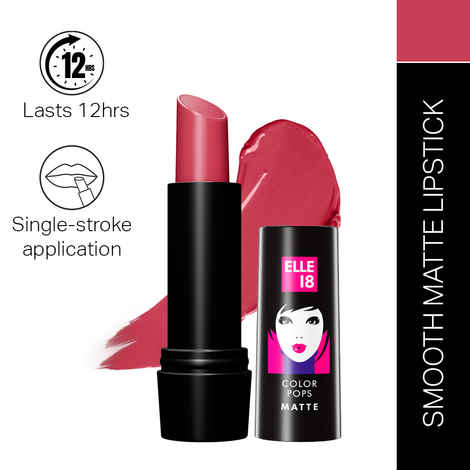 Buy Elle 18 Color Pop Matte Lip Color, P21, Pink Kiss, 4.3 gm - Purplle