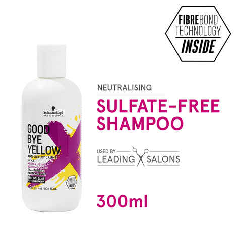 Buy Schwarzkopf Professional Goodbye Yellow Neautralising Shampoo | Sulfate Free | For Balayage and Blonde Hair 300 ml - Purplle