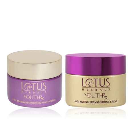 Buy Lotus Herbals YouthRx Anti Aging Day & Night cream combo | 50 gm + 50 gm - Purplle