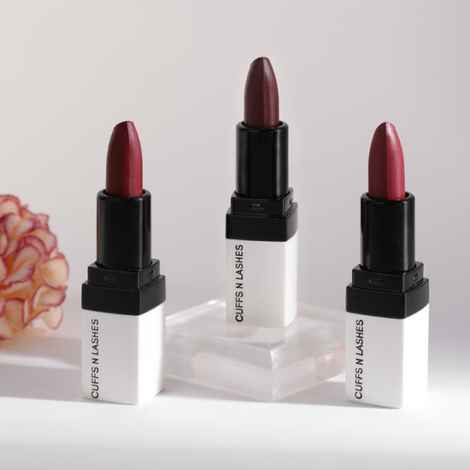 Buy Cuffs N Lashes Doodle Lips Set of 3 Lipsticks I Scribble Chic, Hatched Orchid, Doodle Berry I Set 2 (6 gm) - Purplle