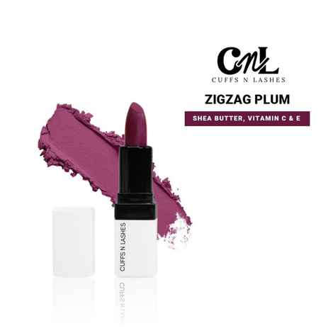 Buy Cuffs N Lashes Doodle Lips I ZigZag Plum Lipstick (2 gm) - Purplle