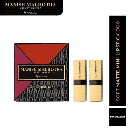 Buy MyGlamm Manish Malhotra Sundowner Soft Matte Mini Lipstick Set 1.5 gm - Purplle