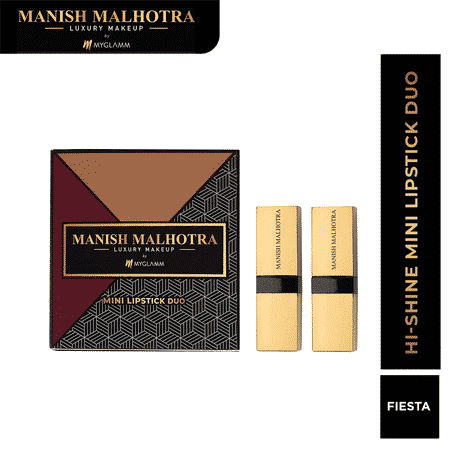 Buy MyGlamm Manish Malhotra Fiesta Hi Shine Mini Lipstick Set 1.5 gm - Purplle