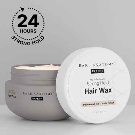 Buy Bare Anatomy Hair Wax for 24 Hours Strong Hold - Restylable, Easily Removable & Non Greasy Hair Wax (100 gm) - Purplle