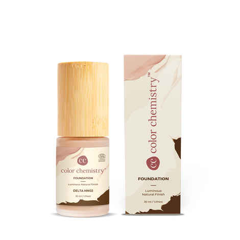 Buy Juicy Chemistry Liquid Foundation, Luminous Natural Finish, Buildable Coverage, Enriched with Rosehip & Green Tea - Certified Organic (30 ml) Delta MN02 - Purplle