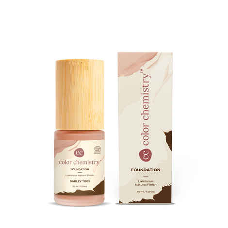 Buy Juicy Chemistry Liquid Foundation, Luminous Natural Finish, Buildable Coverage, Enriched with Rosehip & Green Tea - Certified Organic (30 ml) Barley TO03 - Purplle