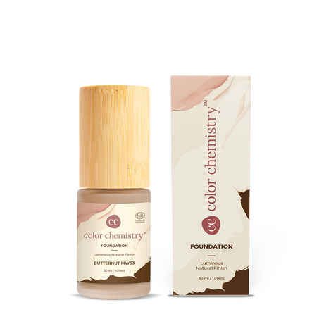 Buy Juicy Chemistry Liquid Foundation, Luminous Natural Finish, Buildable Coverage, Enriched with Rosehip & Green Tea - Certified Organic (30 ml) Butternut MW03 - Purplle