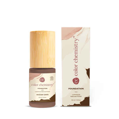 Buy Juicy Chemistry Liquid Foundation, Luminous Natural Finish, Buildable Coverage, Enriched with Rosehip & Green Tea - Certified Organic (30 ml) Hickory DW10 - Purplle