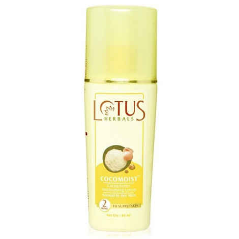 Buy Lotus Herbals Cocomoist Cocoa-Butter Moisturising Lotion | For Normal to Dry Skin | 80ml - Purplle