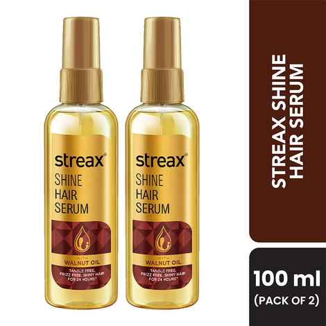 Buy Streax Hair Serum vitalised with Walnut Oil (100 ml)- Pack of 2 - Purplle