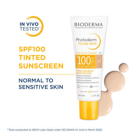 Buy Bioderma Photoderm Aquafluide Sunscreen SPF 100+ Claire - UVA Protection (40 ml) - Purplle