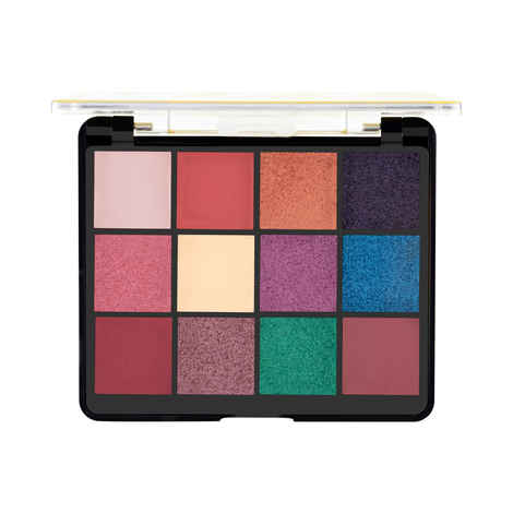 Buy MARS Firefly Makeup Kit with 12 Eyeshadows,Highlighter, Blusher and Bronzer| Highly Pigmented | Free Applicator & Mirror | Eye and Face Palette for Women (26 gm) (Shade-1) - Purplle
