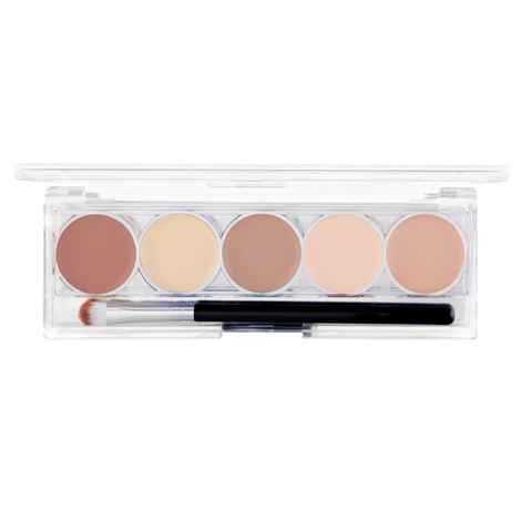 Buy MARS 5 Colour Contour and Concealer Kit with Brush | Creamy Matte Finish & Up to 24-Hours Waterproof Formula | Easy to Blend (16 gm) (Shade-1) - Purplle