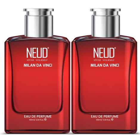 Buy NEUD Milan Da Vinci Luxury Perfume for Cosmopolitan Men Long Lasting EDP - 2 Packs (100 ml Each) - Purplle