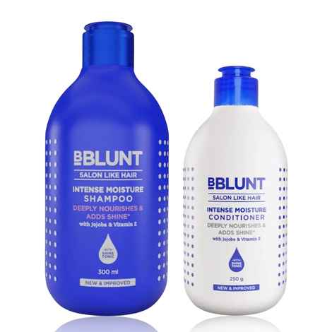 BBlunt Intense Moisture Shampoo & Conditioner Power Duo, Combo of 2