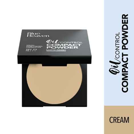 Blue Heaven Oil Control Compact Powder,Cream Blush, 201 - 8 gm