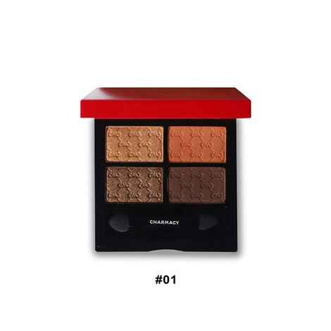 Buy Charmacy Milano Gradient Eyeshadow Palette (Size 01) - 7.2g, Soft Texture, Mini Palette, Metallic, Travel Friendly, Highly Pigmented, Long Wear, Minimall Fallout, Vegan, Cruelty Free, Toxin Free - Purplle