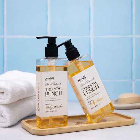 Buy Zeoveda Tropical Punch Perfumed Body Wash | With Orange Extract | Purifying Shower Gel | Soothing Fragrance | For Men and Women | Paraben Free - (250ML) - Purplle