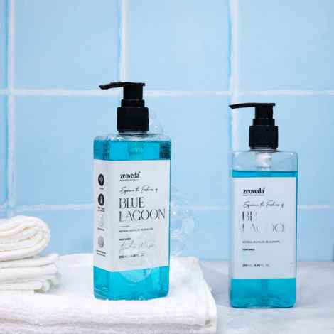 Buy ZEOVEDA Blue Lagoon Perfumed Body Wash | With Mint Extract | Energizing & Revitalising Shower Gel | Paraben Free - 250 ML - Purplle